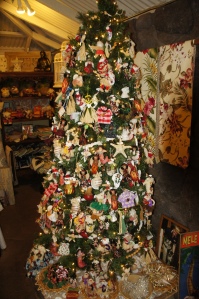 Hawaiian Christmas Tree in Makawao Town